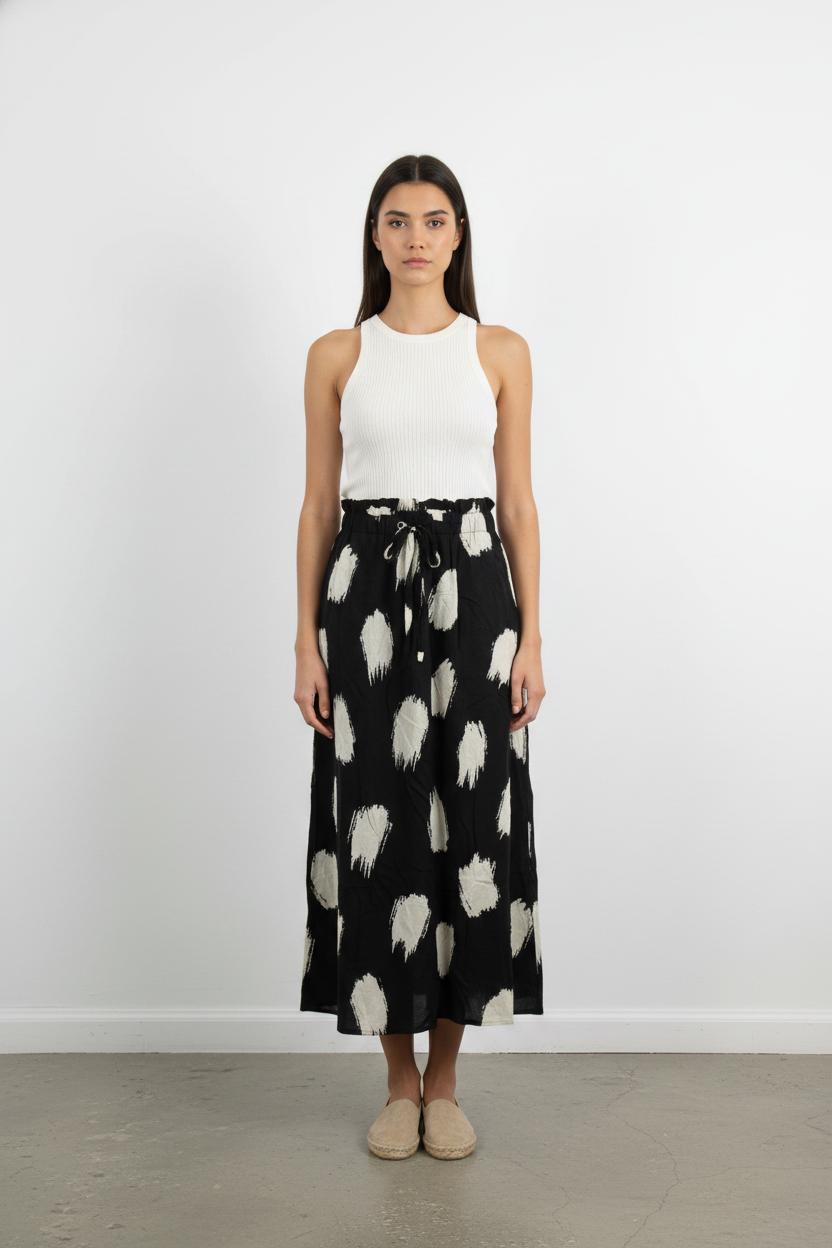 Jupe Longue Noire et Blanche - Taille S/36