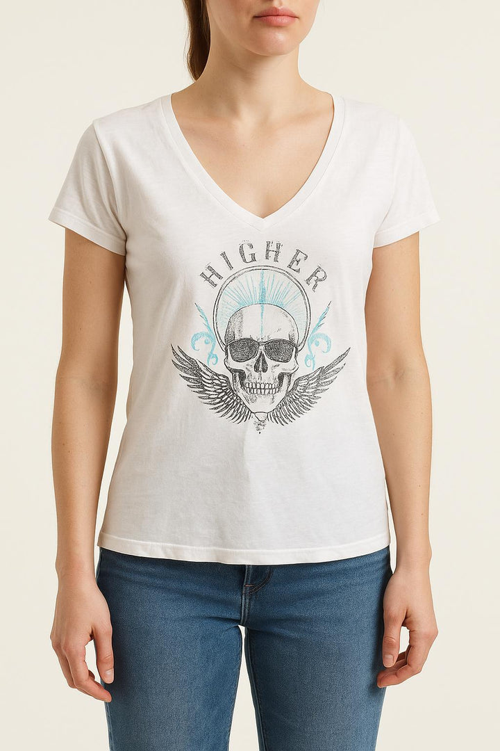 Tee-shirt Blanc - Taille S/36 de la marque IKKS | PARAD54817 - Vendu par Paradigme - Image 1