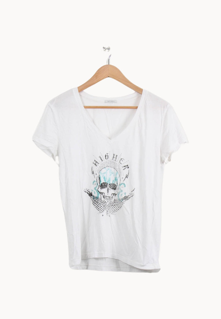 Tee-shirt Blanc - Taille S/36 de la marque IKKS | PARAD54817 - Vendu par Paradigme - Image 2