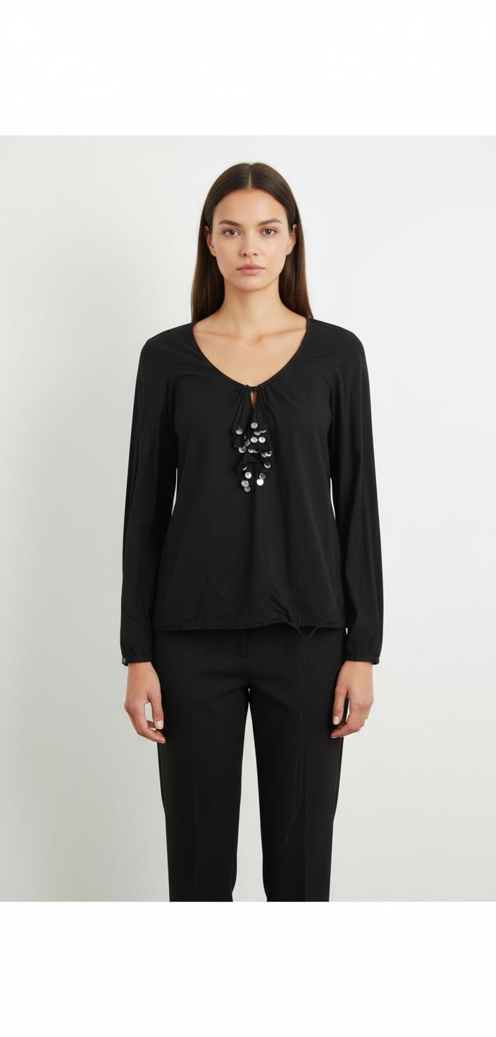 Blouse Noire - Taille S/36