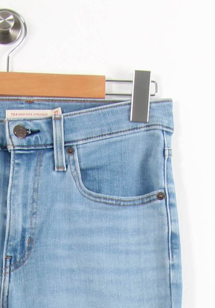 Jean Droit Bleu - Taille M/38 de la marque Levi's | PARAD54828 - Vendu par Paradigme - Image 3