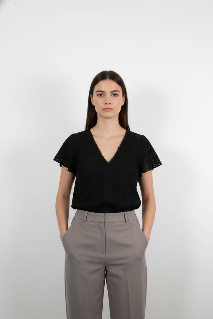 Blouse Noire - Taille XS/34