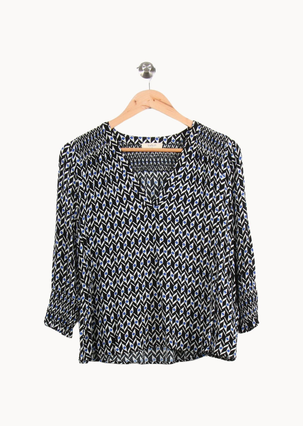 Blouse Noire et Blanche - Taille S/36 de la marque ba&sh | PARAD54837 - Vendu par Paradigme - Image 2
