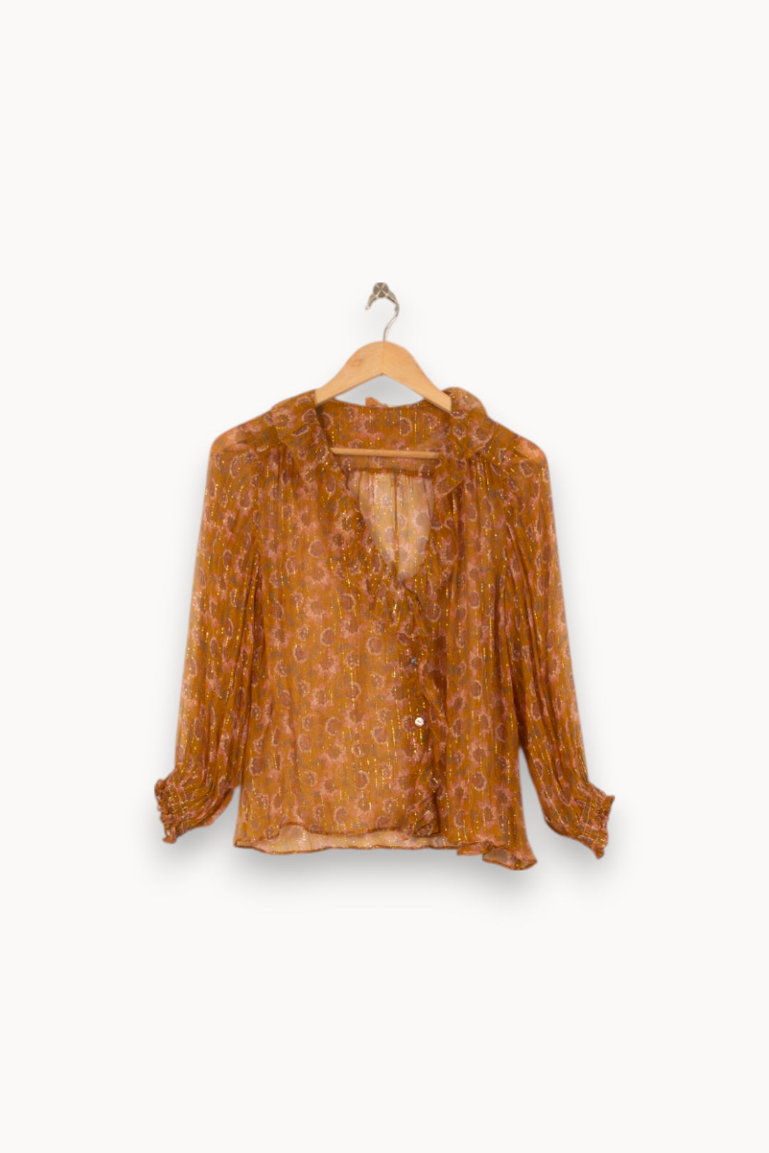 Blouse Dorée - Taille S/36 de la marque Louise Misha | PARAD54843 - Vendu par Paradigme - Image 2