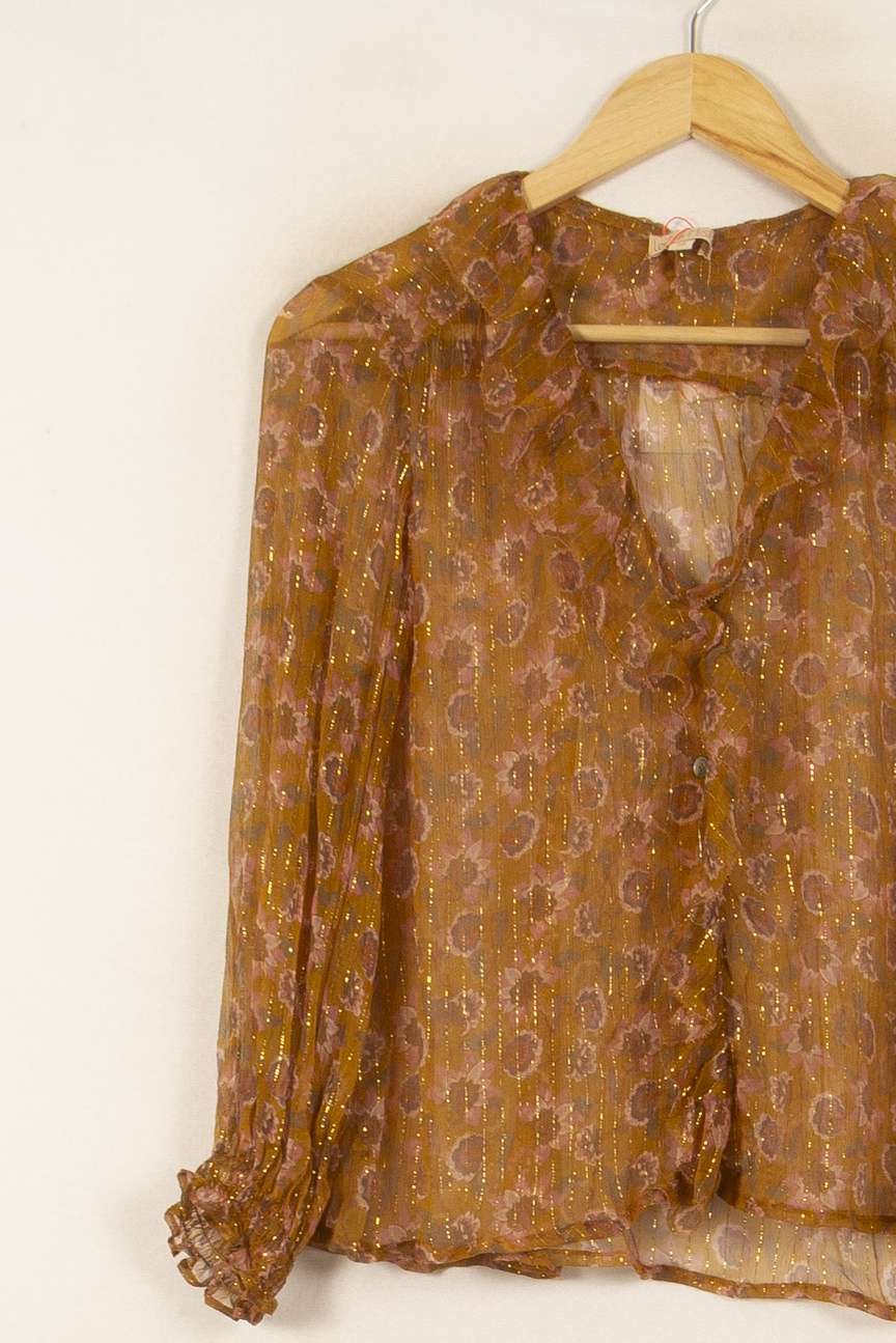 Blouse Dorée - Taille S/36 de la marque Louise Misha | PARAD54844 - Vendu par Paradigme - Image 3