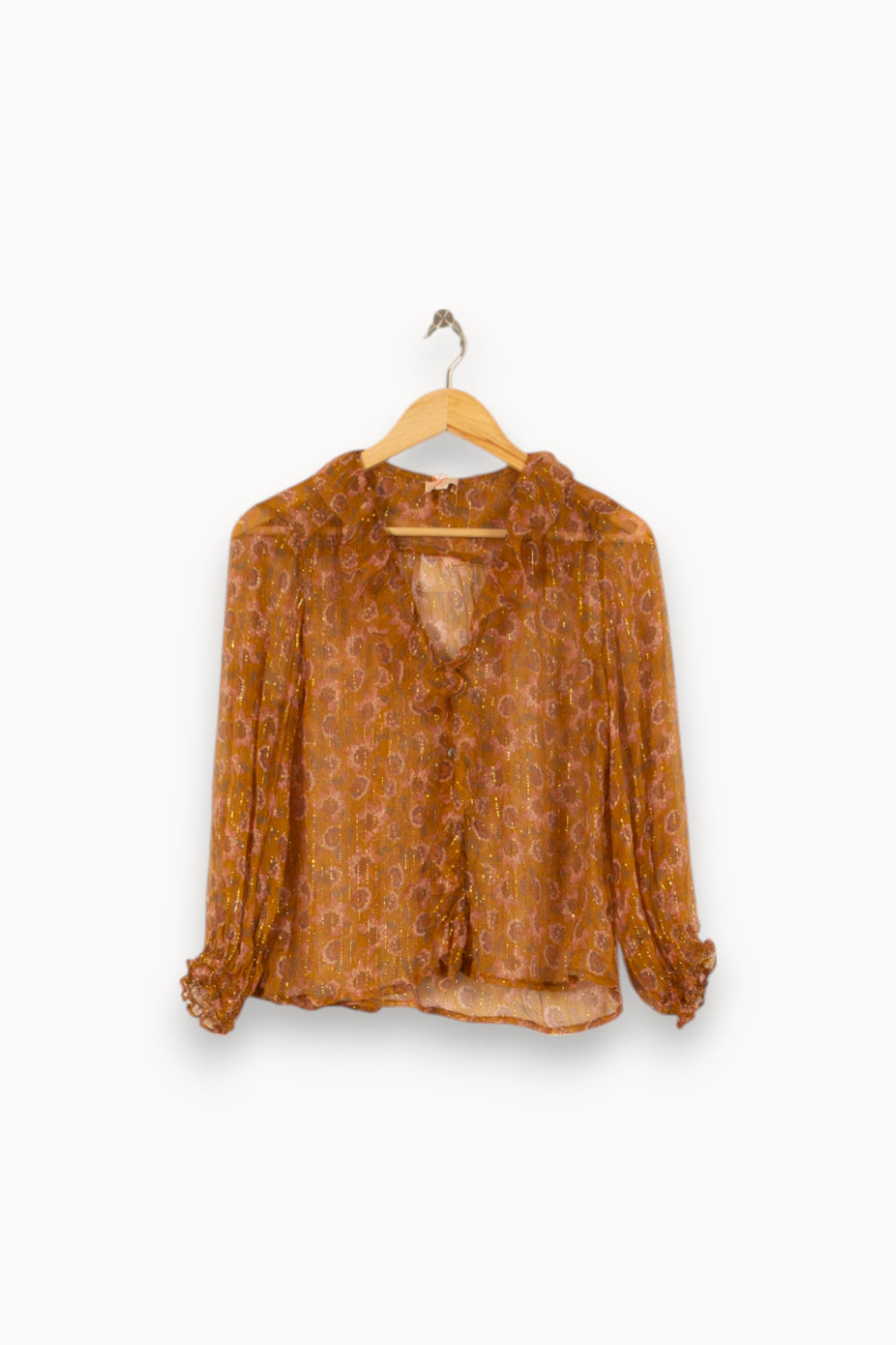 Blouse Dorée - Taille S/36 de la marque Louise Misha | PARAD54844 - Vendu par Paradigme - Image 2