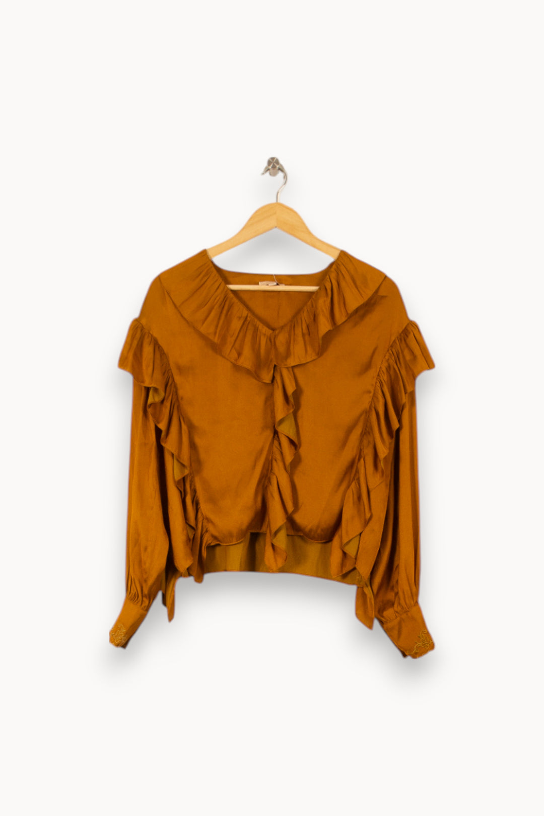 Blouse Orange - Taille S/36 de la marque Louise Misha | PARAD54848 - Vendu par Paradigme - Image 2