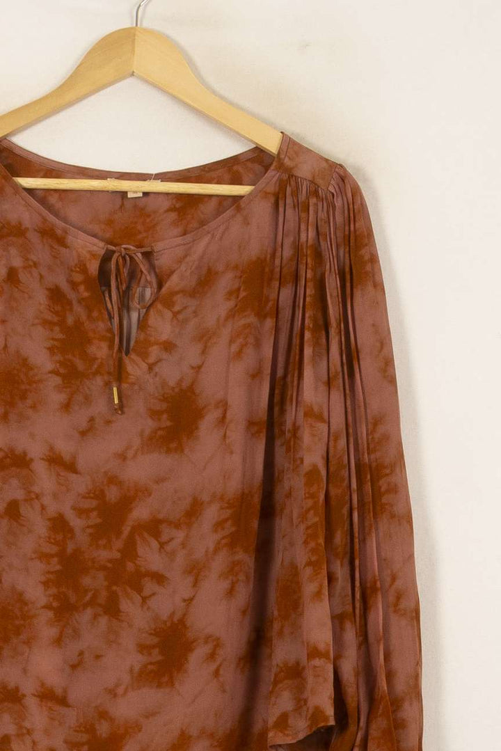 Blouse Marron - Taille S/36 de la marque Louise Misha | PARAD54853 - Vendu par Paradigme - Image 3
