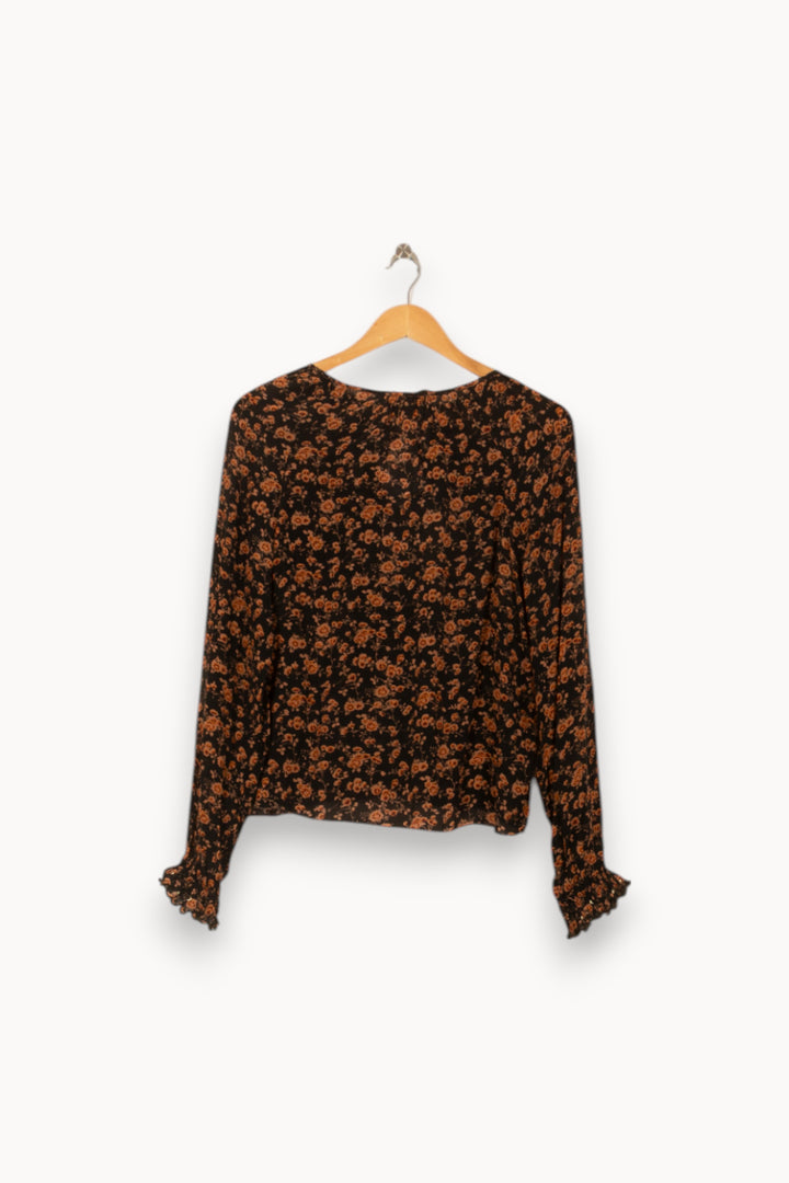 Blouse Noire et Orange - Taille S/36 de la marque Louise Misha | PARAD54854 - Vendu par Paradigme - Image 4