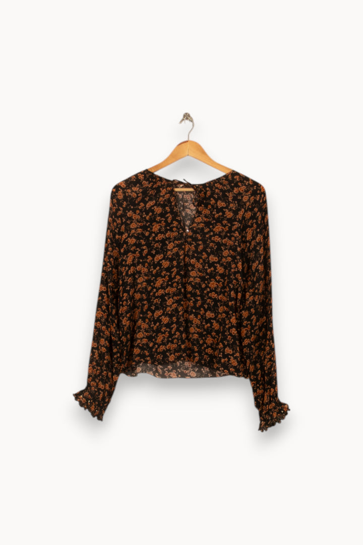 Blouse Noire et Orange - Taille S/36 de la marque Louise Misha | PARAD54854 - Vendu par Paradigme - Image 2