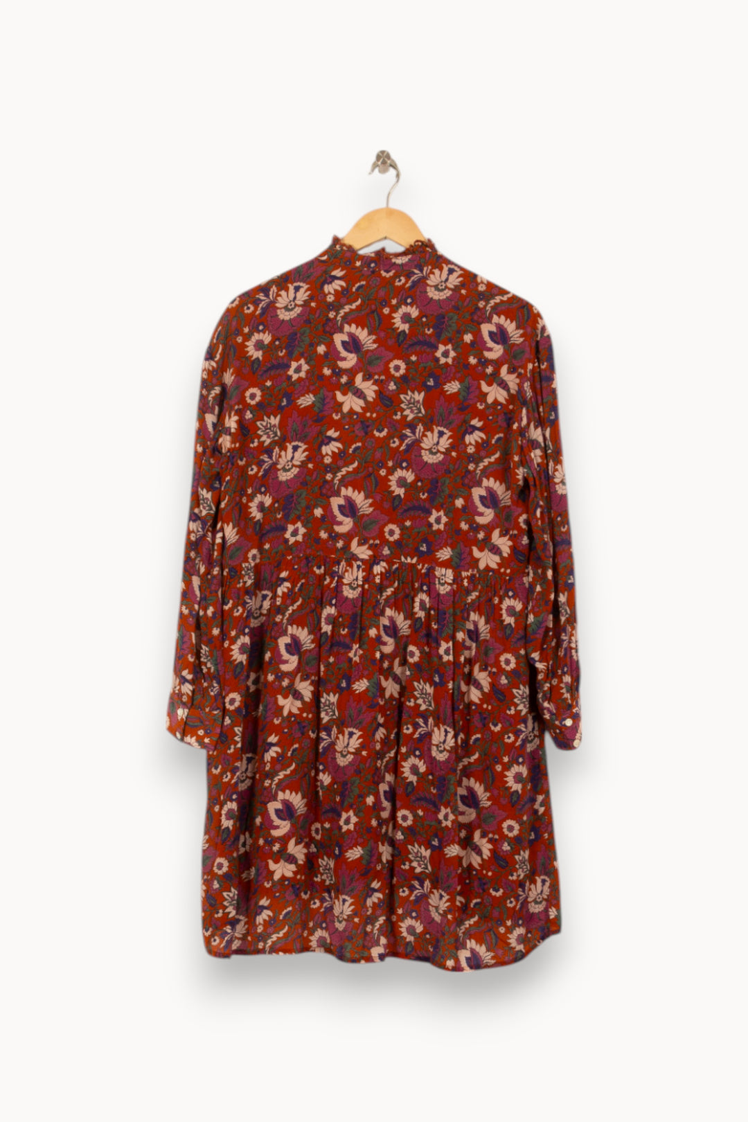 Robe Courte Marron et Rouge - Taille S/36 de la marque Louise Misha | PARAD54858 - Vendu par Paradigme - Image 4