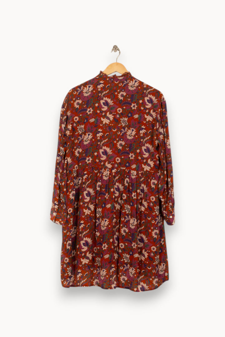 Robe Courte Marron et Rouge - Taille S/36 de la marque Louise Misha | PARAD54858 - Vendu par Paradigme - Image 4