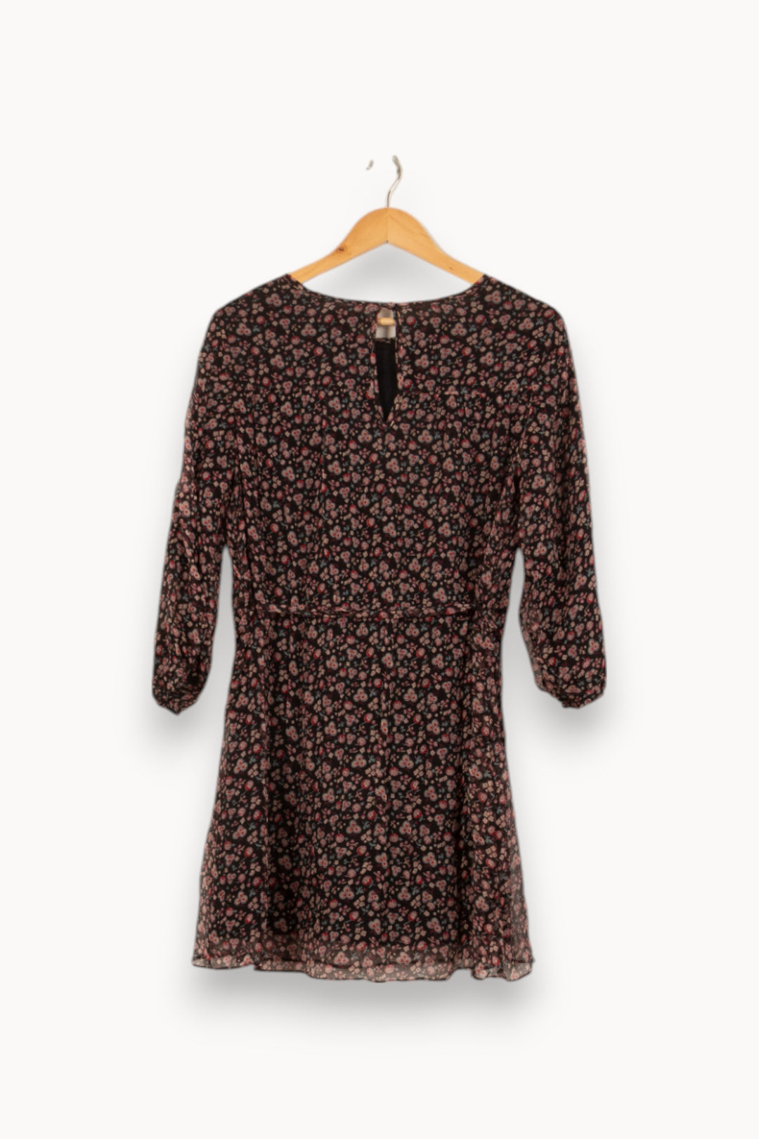 Robe Courte Noire à Fleurs - Taille S/36 de la marque Louise Misha | PARAD54859 - Vendu par Paradigme - Image 4