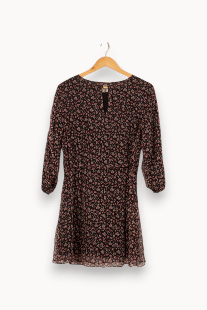 Robe Courte Noire à Fleurs - Taille S/36 de la marque Louise Misha | PARAD54859 - Vendu par Paradigme - Image 4