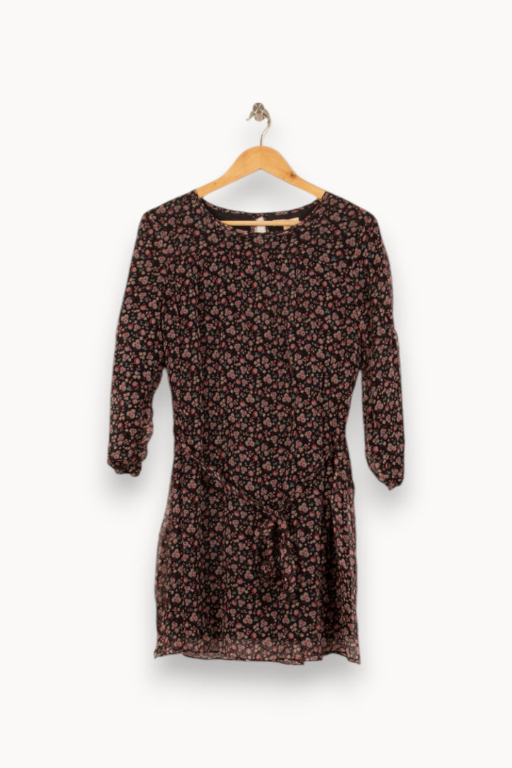 Robe Courte Noire à Fleurs - Taille S/36 de la marque Louise Misha | PARAD54859 - Vendu par Paradigme - Image 2