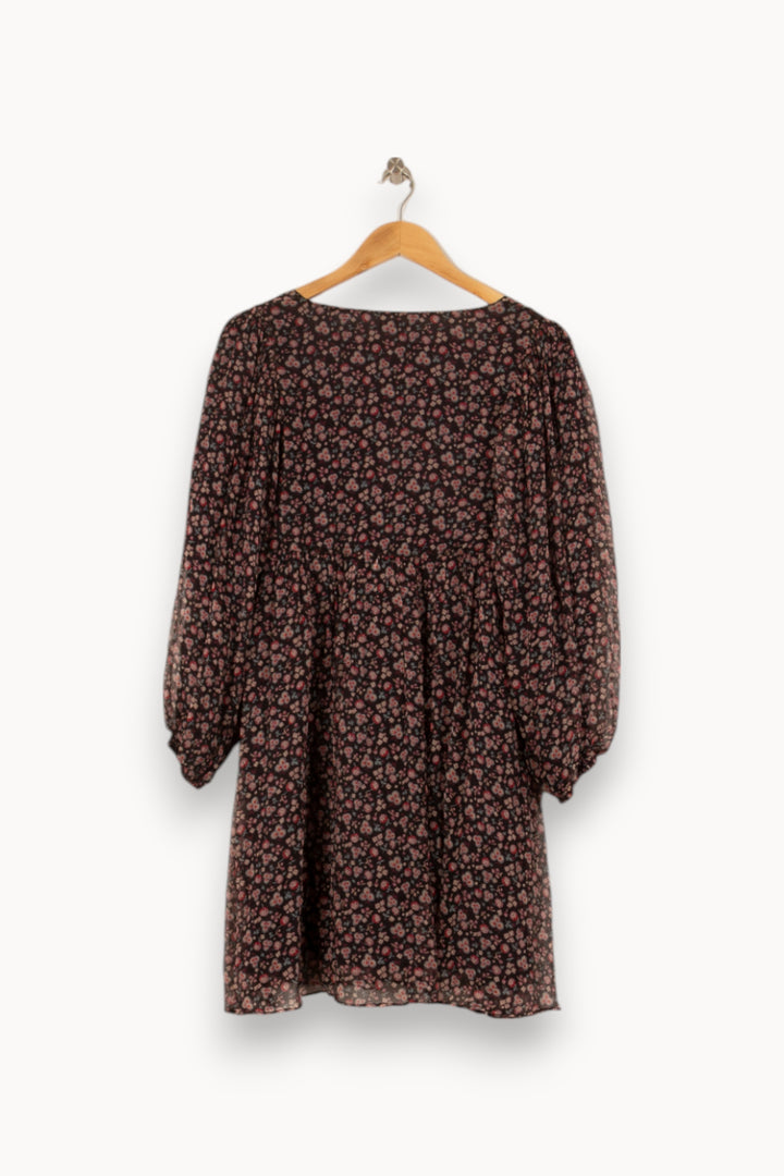 Robe Courte Noire à Fleurs - Taille S/36 de la marque Louise Misha | PARAD54860 - Vendu par Paradigme - Image 4