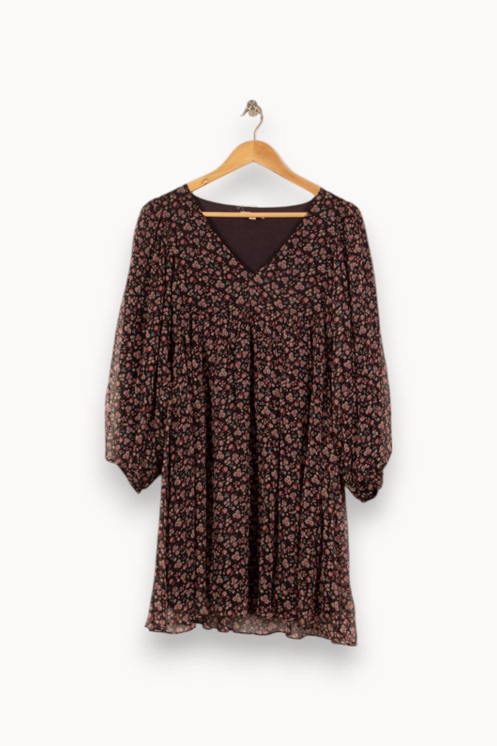 Robe Courte Noire à Fleurs - Taille S/36 de la marque Louise Misha | PARAD54860 - Vendu par Paradigme - Image 2