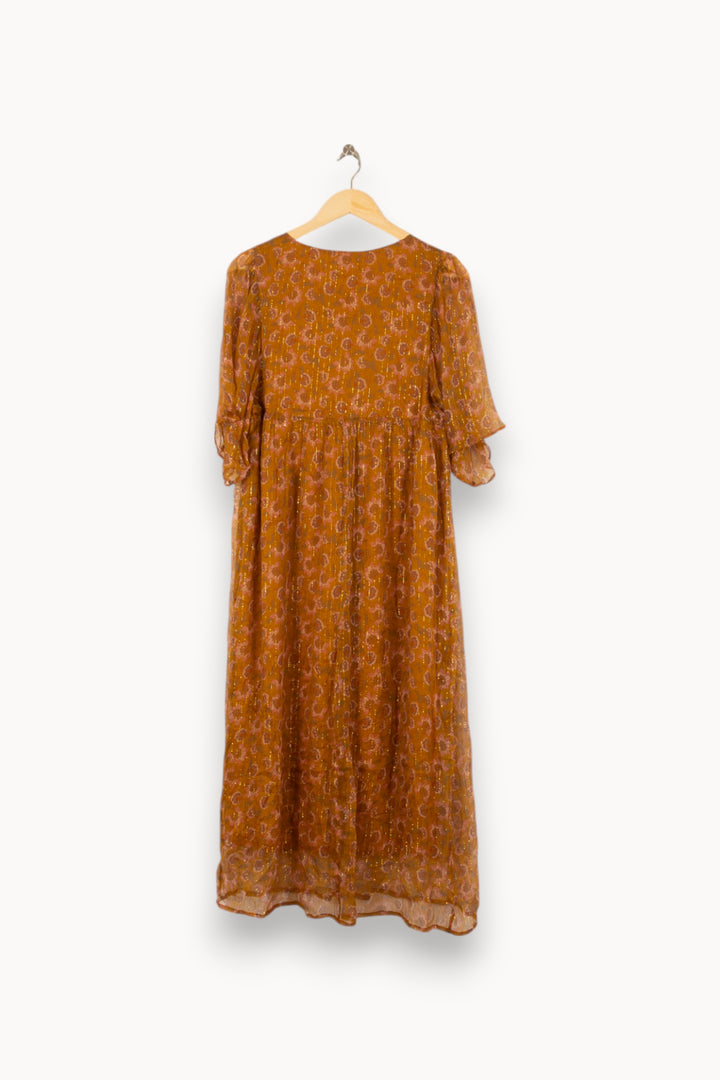 Robe Longue Orange - Taille S/36 de la marque Louise Misha | PARAD54866 - Vendu par Paradigme - Image 4