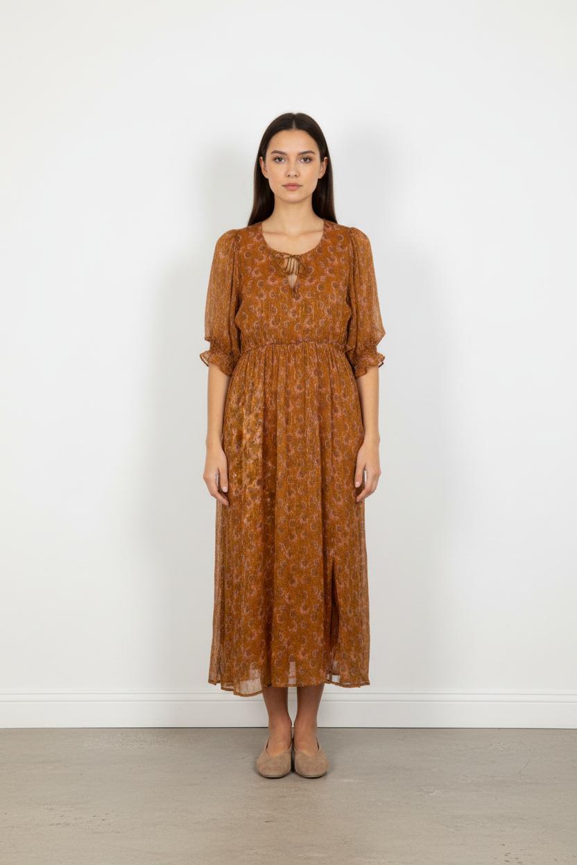 Robe Longue Orange - Taille S/36