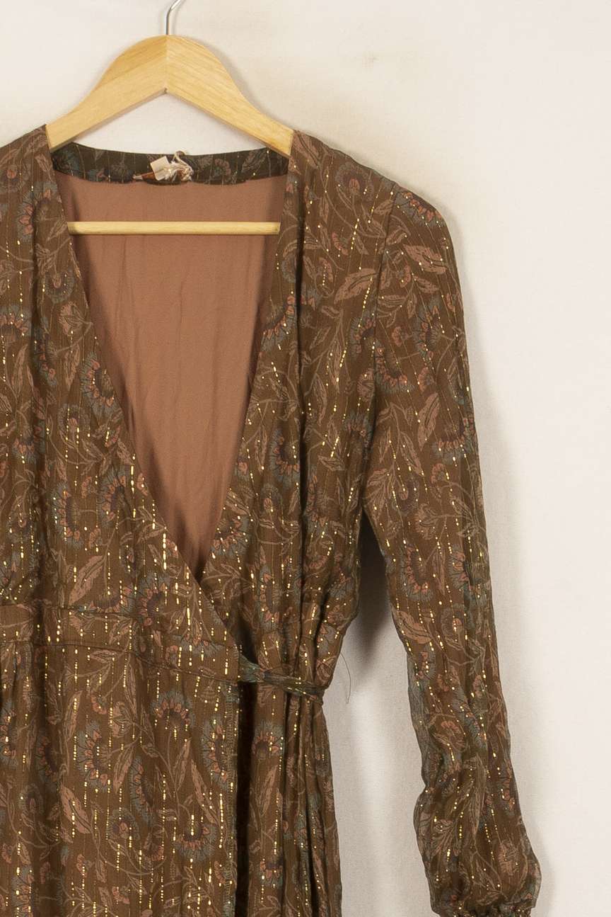Robe Longue Marron - Taille S/36 de la marque Louise Misha | PARAD54882 - Vendu par Paradigme - Image 3
