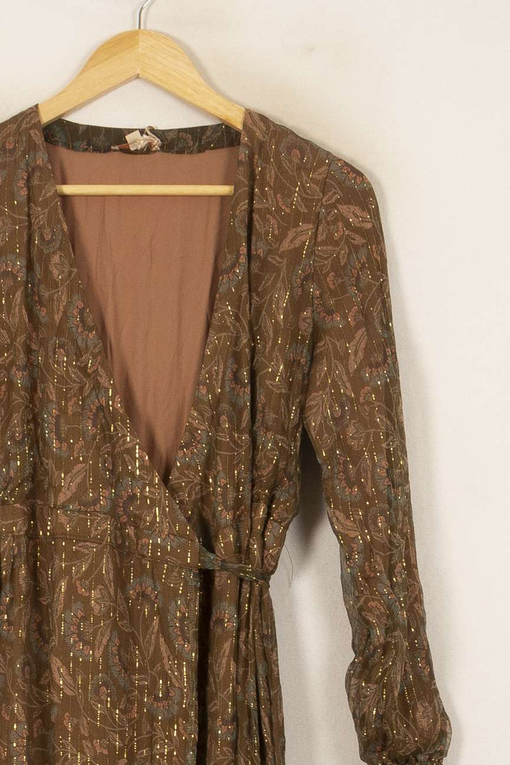 Robe Longue Marron - Taille S/36 de la marque Louise Misha | PARAD54882 - Vendu par Paradigme - Image 3
