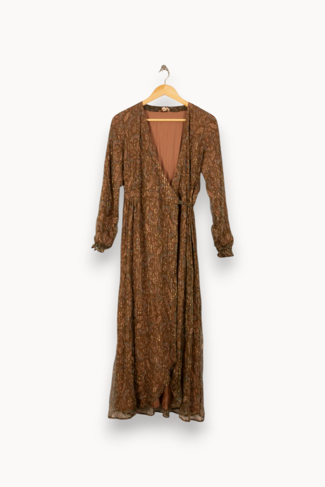 Robe Longue Marron - Taille S/36 de la marque Louise Misha | PARAD54882 - Vendu par Paradigme - Image 2