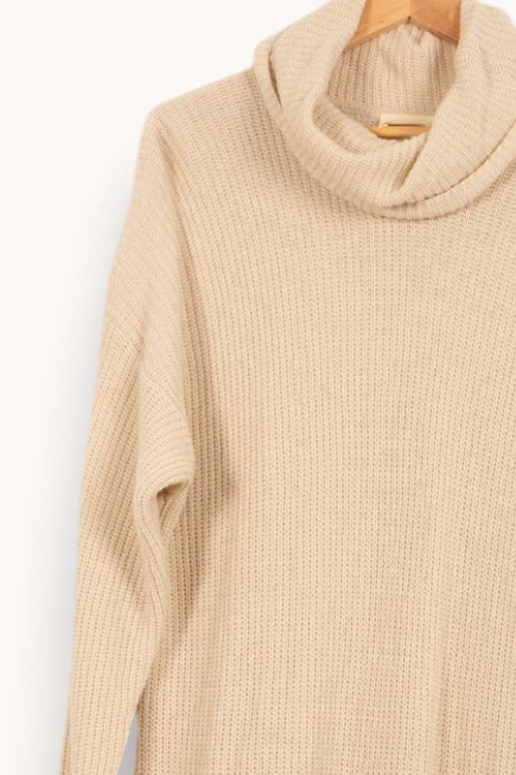 Robe Pull Beige - Taille M/38 de la marque SAAJ | PARAD54893 - Vendu par Paradigme - Image 3