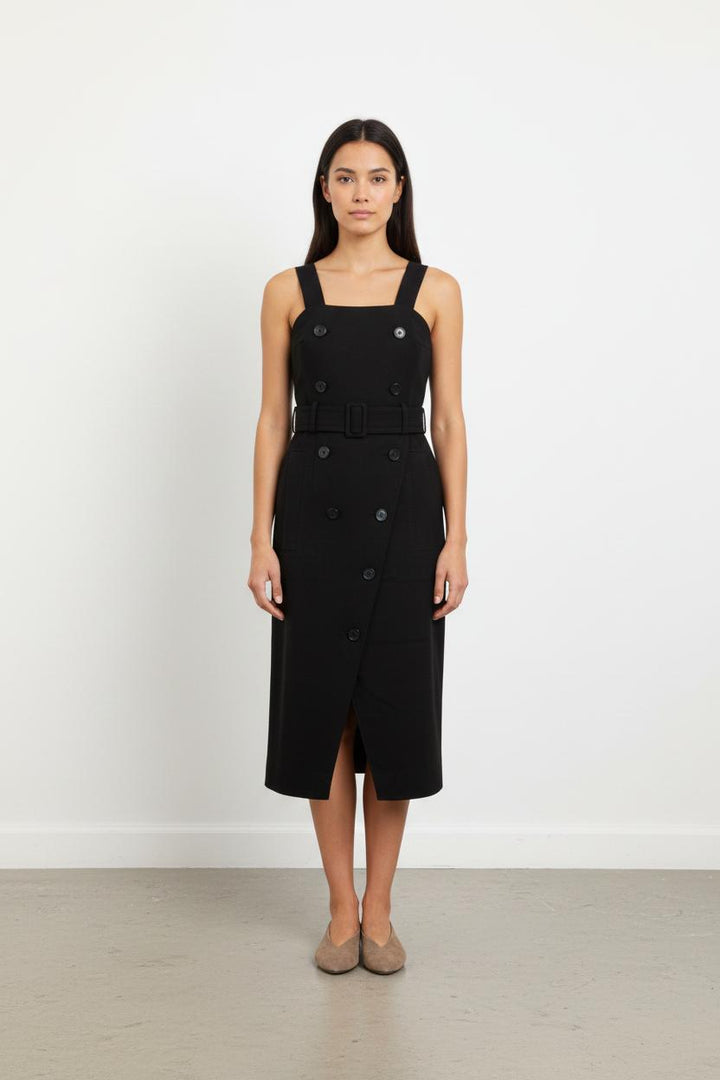 Robe Croisée Noire - Taille XS/34