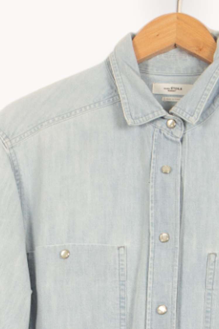 Chemise en Jean Bleue - Taille S/36 de la marque Isabel Marant étoile | PARAD54909 - Vendu par Paradigme - Image 3