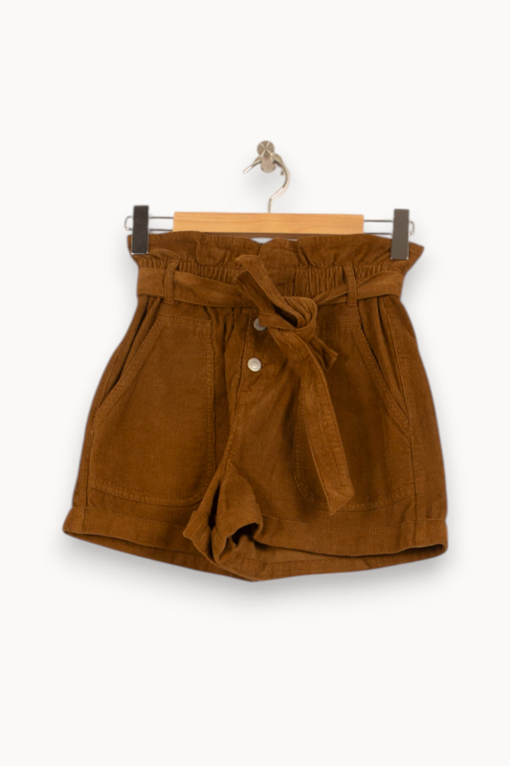 Short Taille Haute Marron - Taille S/36 de la marque Orta | PARAD54916 - Vendu par Paradigme - Image 2