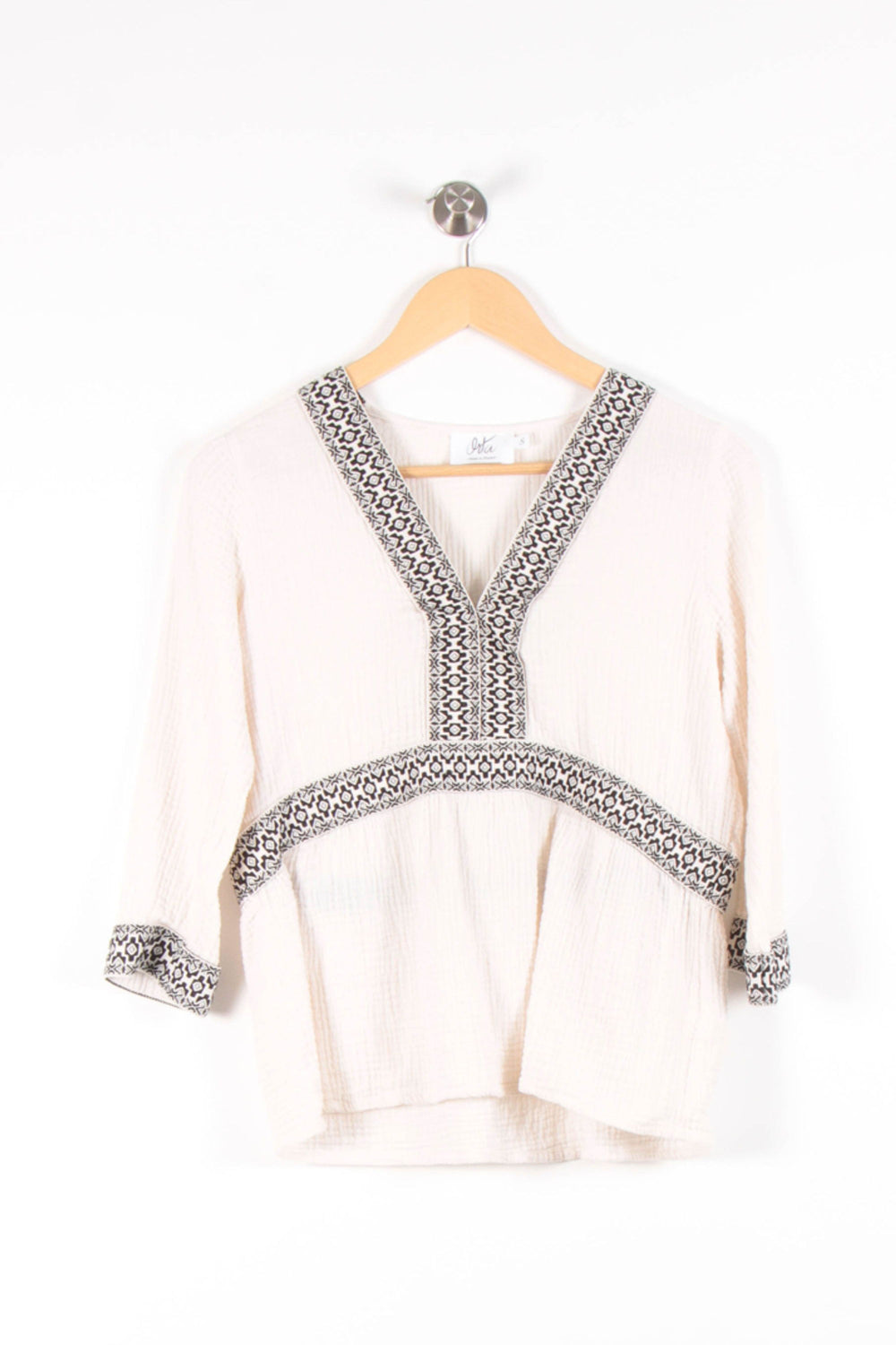 Blouse Blanche et Noire - Taille S/36 de la marque Orta | PARAD54923 - Vendu par Paradigme - Image 2