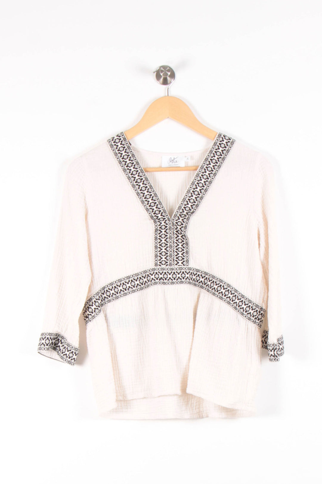 Blouse Blanche et Noire - Taille S/36 de la marque Orta | PARAD54923 - Vendu par Paradigme - Image 2