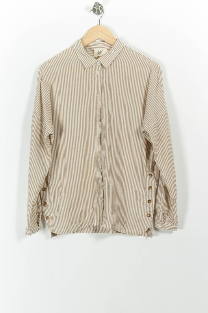 Chemise Rayée Beige et Blanche - Taille S/36 de la marque Orta | PARAD54925 - Vendu par Paradigme - Image 2