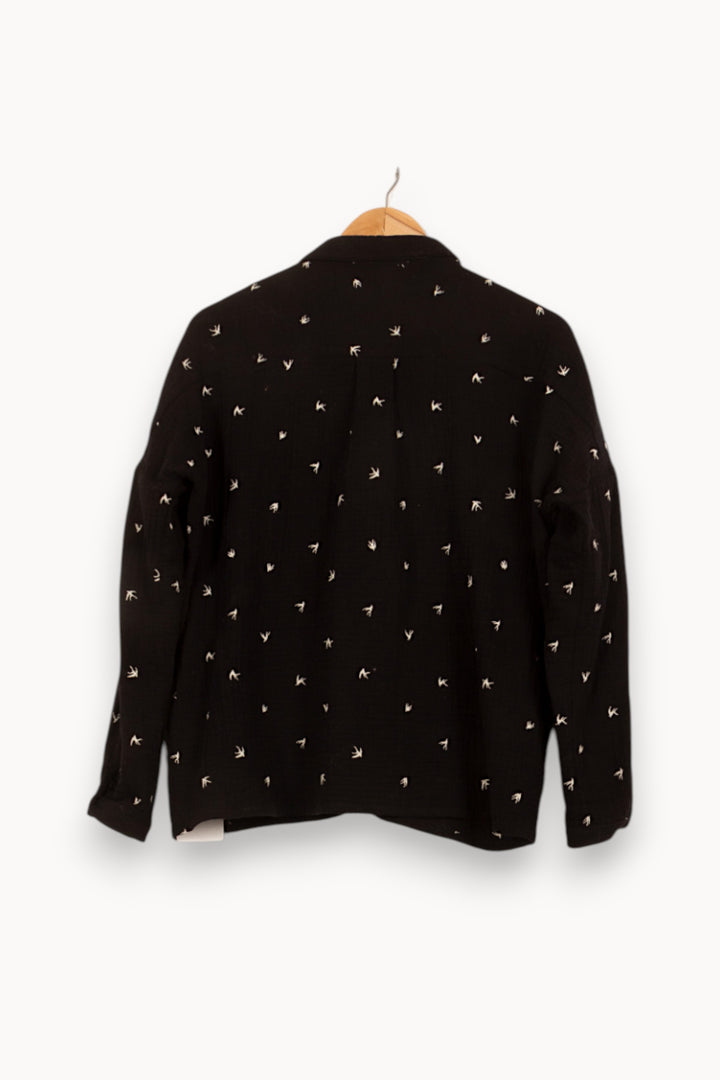 Chemise Noire et Blanche - Taille S/36 de la marque Orta | PARAD54931 - Vendu par Paradigme - Image 4