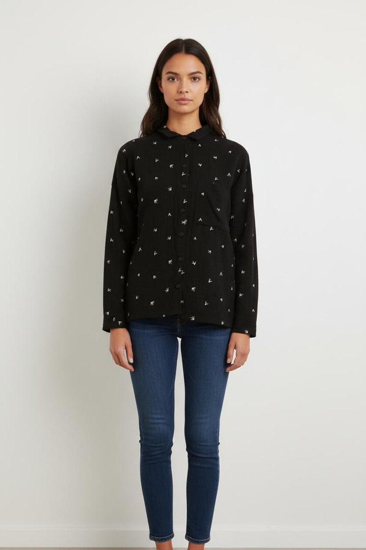 Chemise Noire et Blanche - Taille S/36
