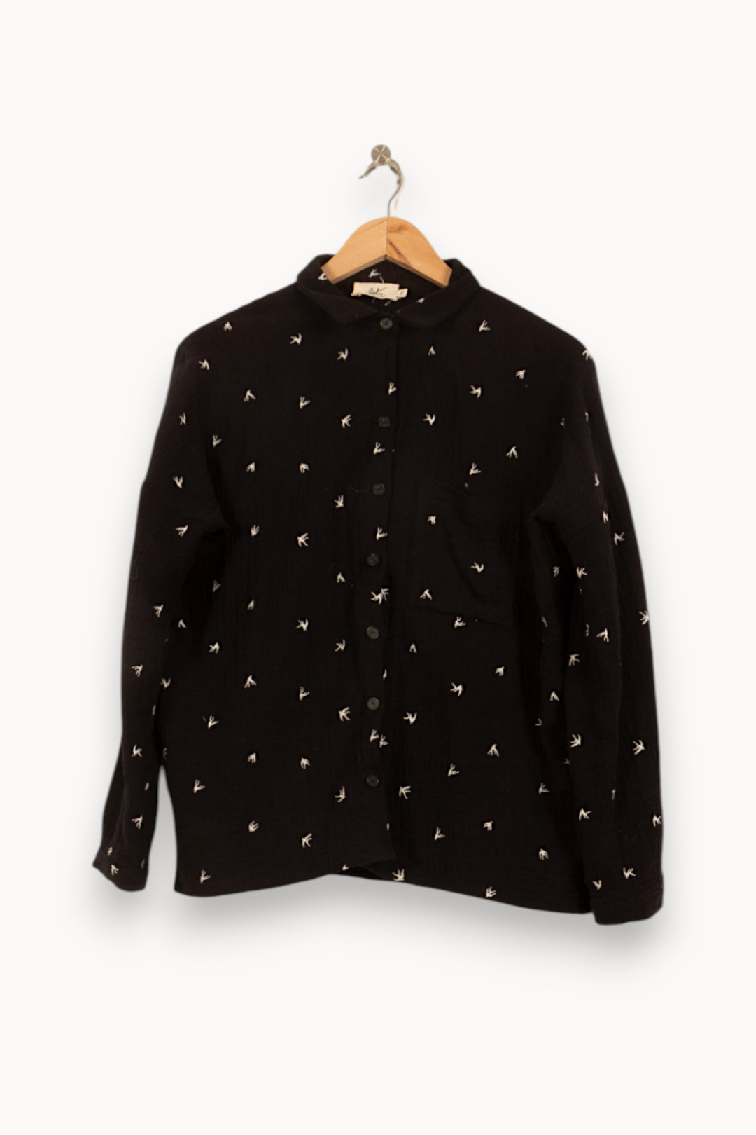 Chemise Noire et Blanche - Taille S/36 de la marque Orta | PARAD54931 - Vendu par Paradigme - Image 2