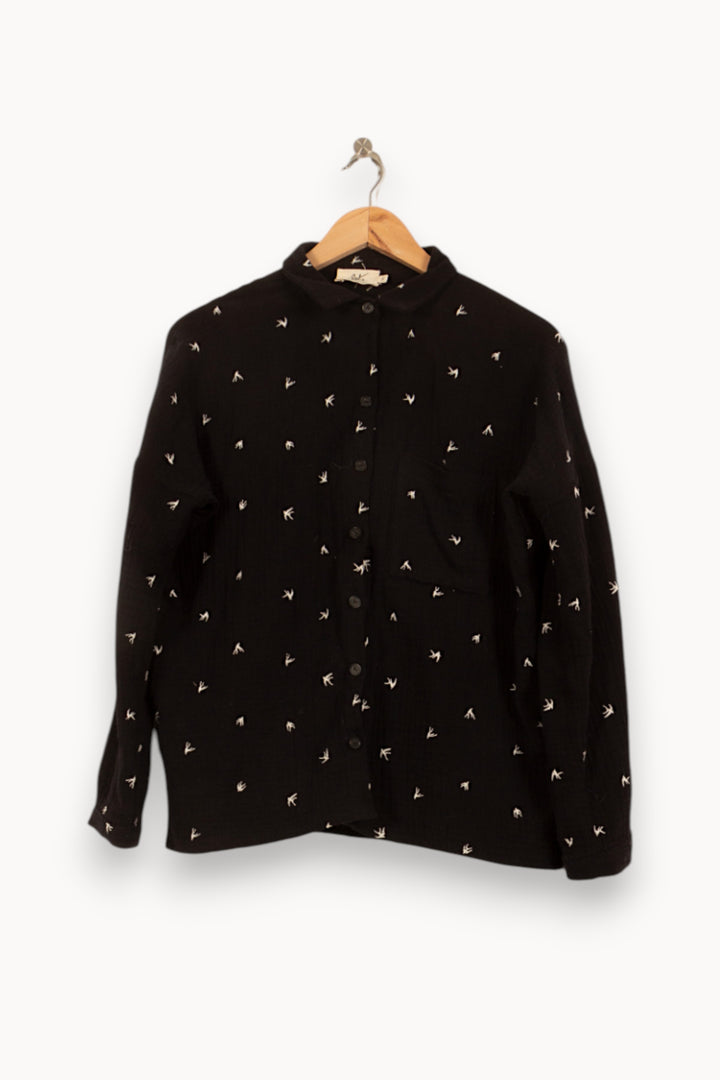 Chemise Noire et Blanche - Taille S/36 de la marque Orta | PARAD54931 - Vendu par Paradigme - Image 2