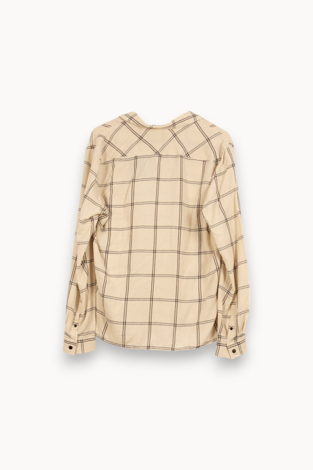 Chemise À Carreaux Beige et Noire - Taille M/38 de la marque The Kooples | PARAD54946 - Vendu par Paradigme - Image 4