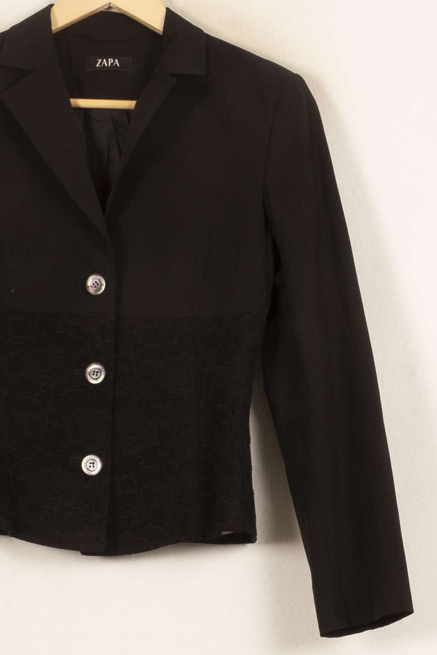 Veste Noire - Taille M/38 de la marque ZAPA | PARAD54948 - Vendu par Paradigme - Image 3
