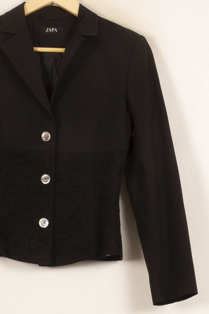 Veste Noire - Taille M/38 de la marque ZAPA | PARAD54948 - Vendu par Paradigme - Image 3