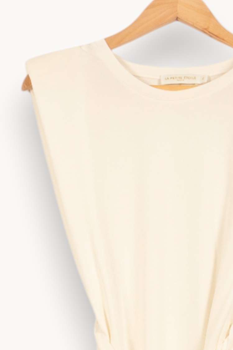 Robe Midi Blanche - Taille M/38 de la marque La Petite Etoile | PARAD54949 - Vendu par Paradigme - Image 3