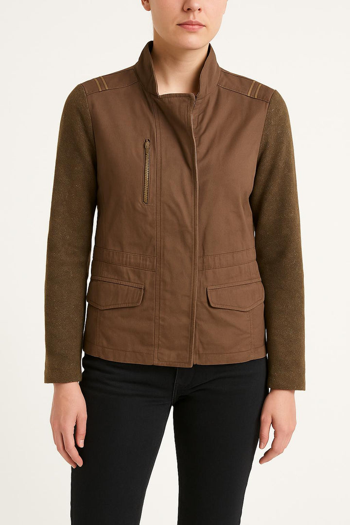 Veste Marron et Kaki - Taille L/40 de la marque IKKS | PARAD54958 - Vendu par Paradigme - Image 1