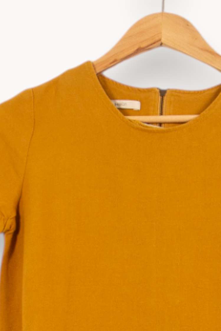 Robe Courte Jaune - Taille M/38 de la marque Sessùn | PARAD54968 - Vendu par Paradigme - Image 3