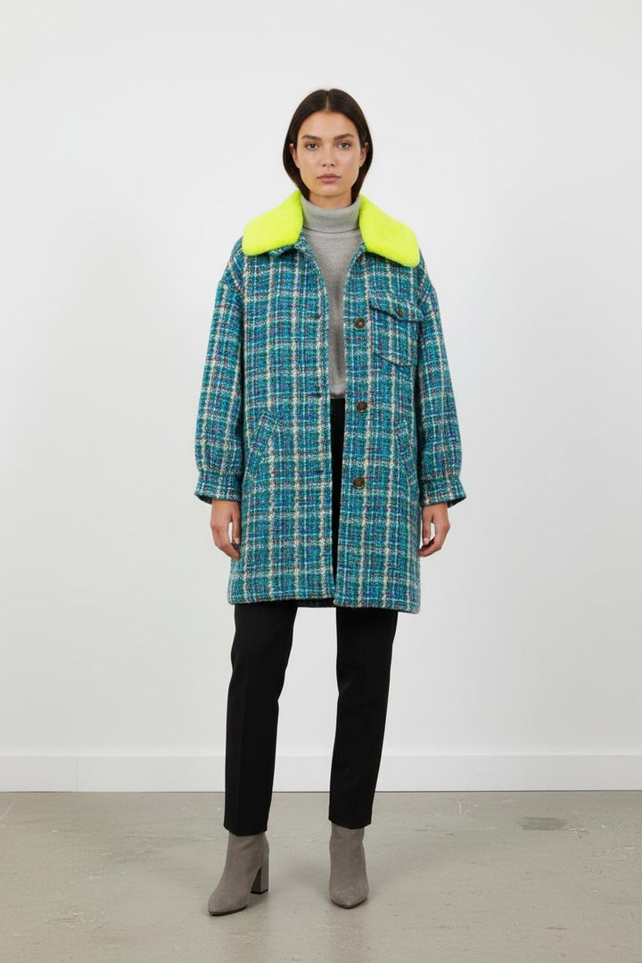 Manteau Bleu et Jaune - Taille S/36