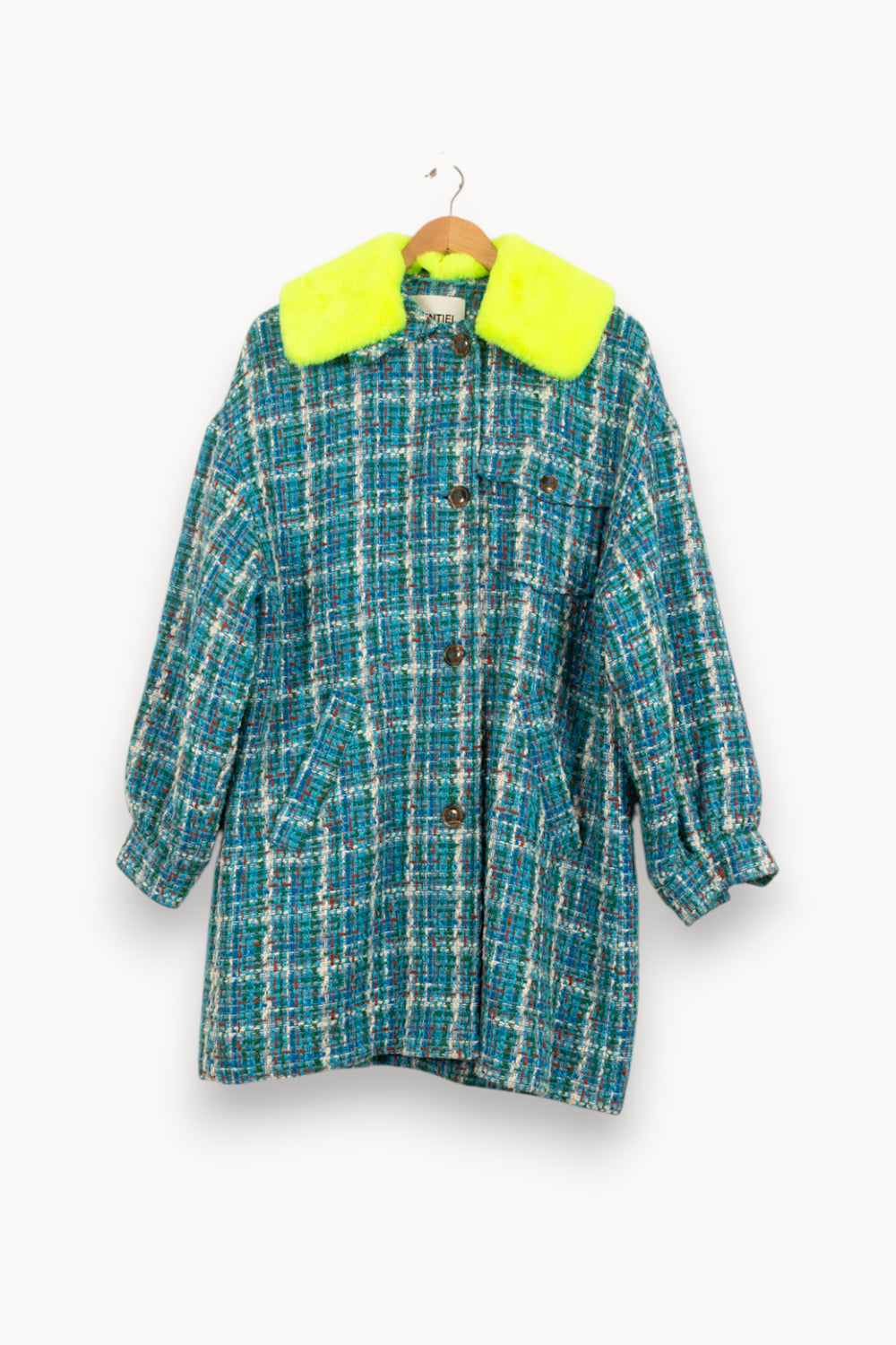 Manteau Bleu et Jaune - Taille S/36 de la marque Essentiel Antwerp | PARAD54978 - Vendu par Paradigme - Image 2