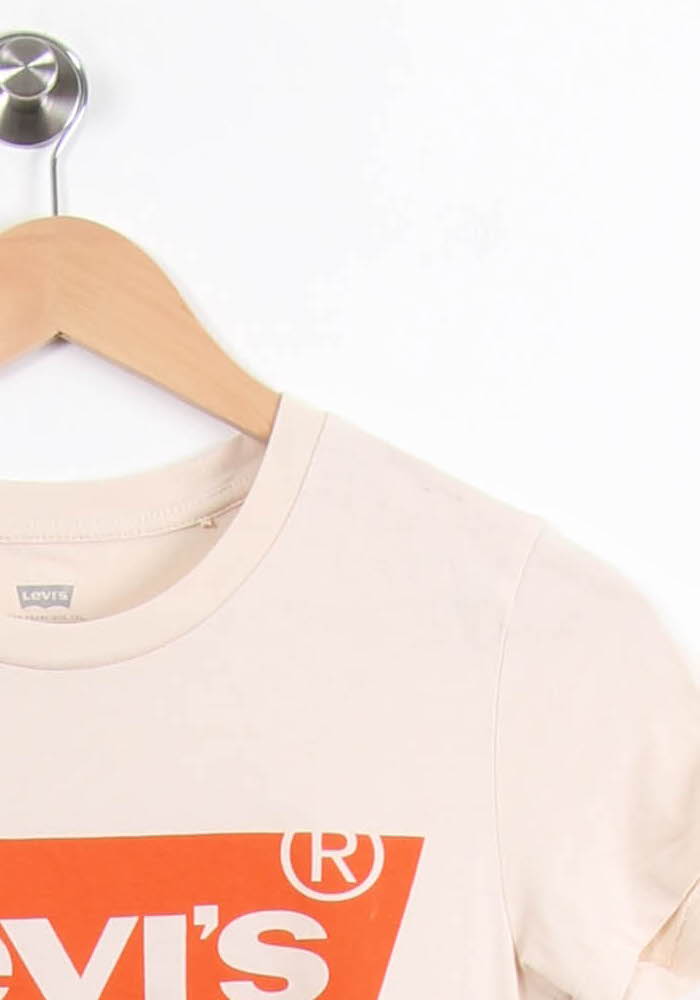 Tee-shirt Beige et Orange - Taille XXS/32 de la marque Levi's | PARAD54983 - Vendu par Paradigme - Image 3