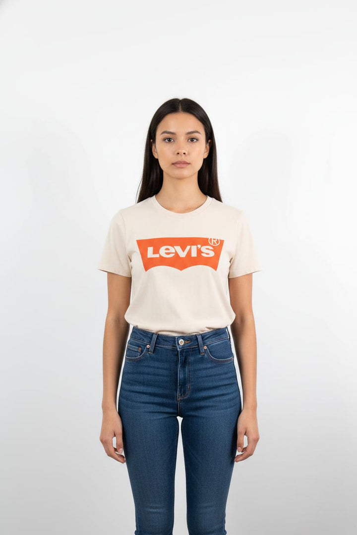 Tee-shirt Beige et Orange - Taille XXS/32