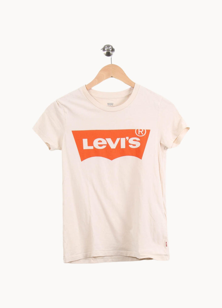 Tee-shirt Beige et Orange - Taille XXS/32 de la marque Levi's | PARAD54983 - Vendu par Paradigme - Image 2