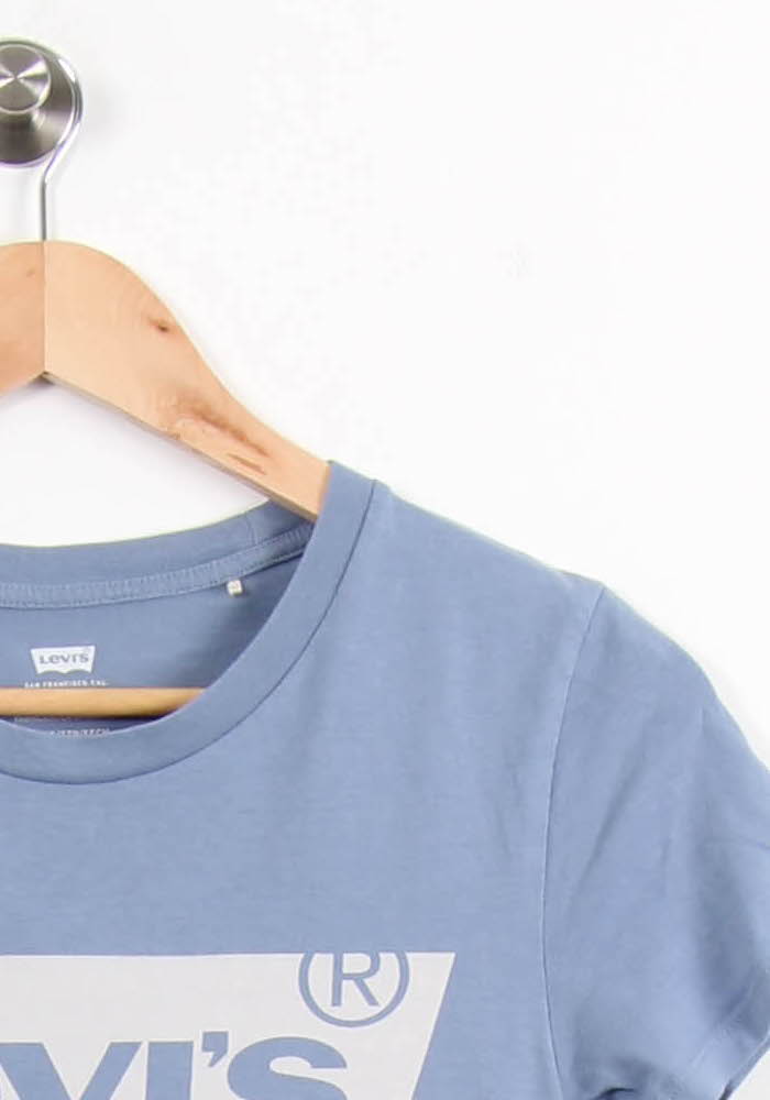 Tee-shirt Bleu - Taille XXS/32 de la marque Levi's | PARAD54984 - Vendu par Paradigme - Image 3
