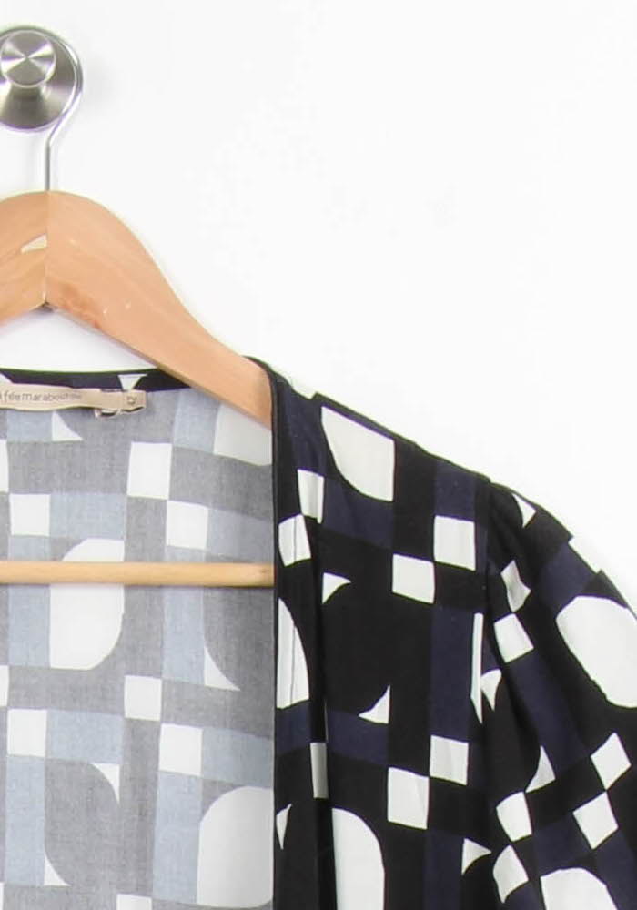 Robe Noire et Blanche - Taille XL/42 de la marque La Fée Maraboutée | PARAD54986 - Vendu par Paradigme - Image 3